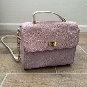 Betsey Johnson Pink Butterfly Crossbody Bag